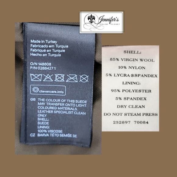 H & M BRAND NEW Genuine Suede Flap Pocket Mini Skirt Size 12 - Picture 9 of 11